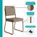 Conjunto Sala de Jantar 4 Cadeiras Dália Carraro Petra Rose