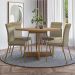 Conjunto Sala de Jantar 4 Cadeiras Déli Carraro Carvalho Dourado