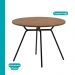 Conjunto Sala de Jantar 4 Cadeiras Domani Preto Carraro