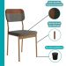 Conjunto Sala de Jantar 4 Cadeiras Florença Carraro
