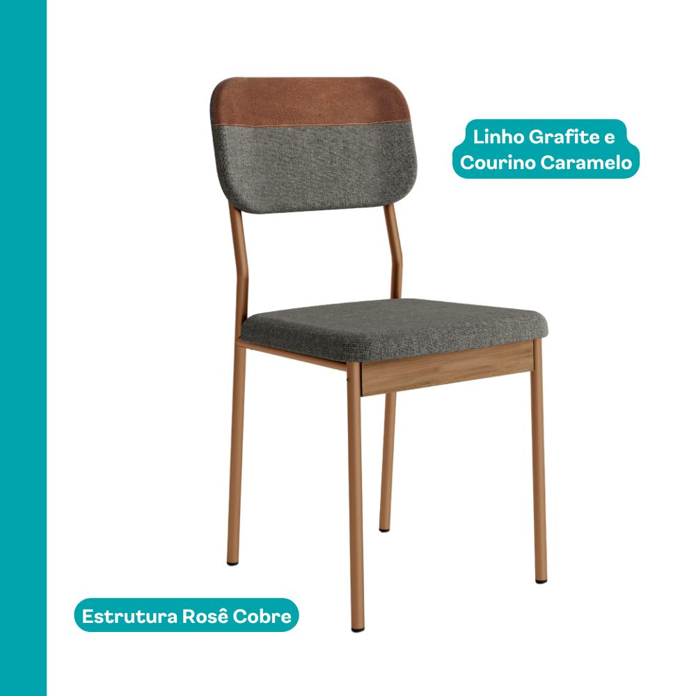 Conjunto Sala de Jantar 4 Cadeiras Florença Carraro