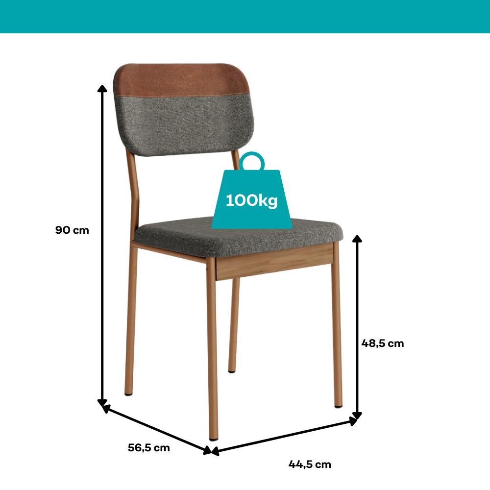 Conjunto Sala de Jantar 4 Cadeiras Florença Carraro