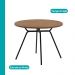 Conjunto Sala de Jantar 4 Cadeiras Glasgow Carraro Grafite Preto