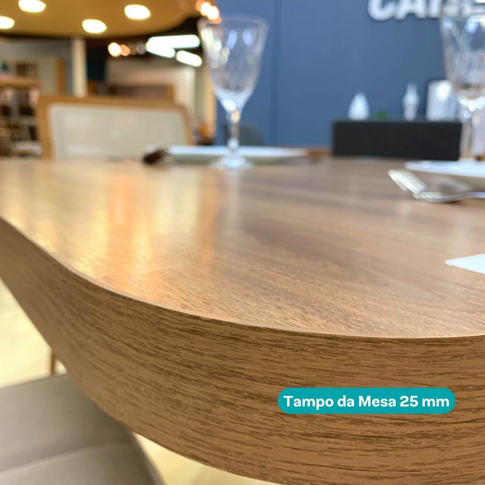 Conjunto Sala de Jantar 4 Cadeiras Glasgow Carraro Grafite Preto