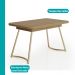 Conjunto Sala de Jantar 4 Cadeiras Kalba Carraro Carvalho Dourado