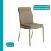 Conjunto Sala de Jantar 4 Cadeiras Kalba Carraro Carvalho Dourado