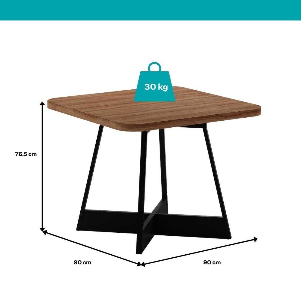 Conjunto Sala de Jantar 4 Cadeiras Londres Carraro Nogal