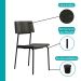 Conjunto Sala de Jantar 4 Cadeiras Londres Carraro Nogal