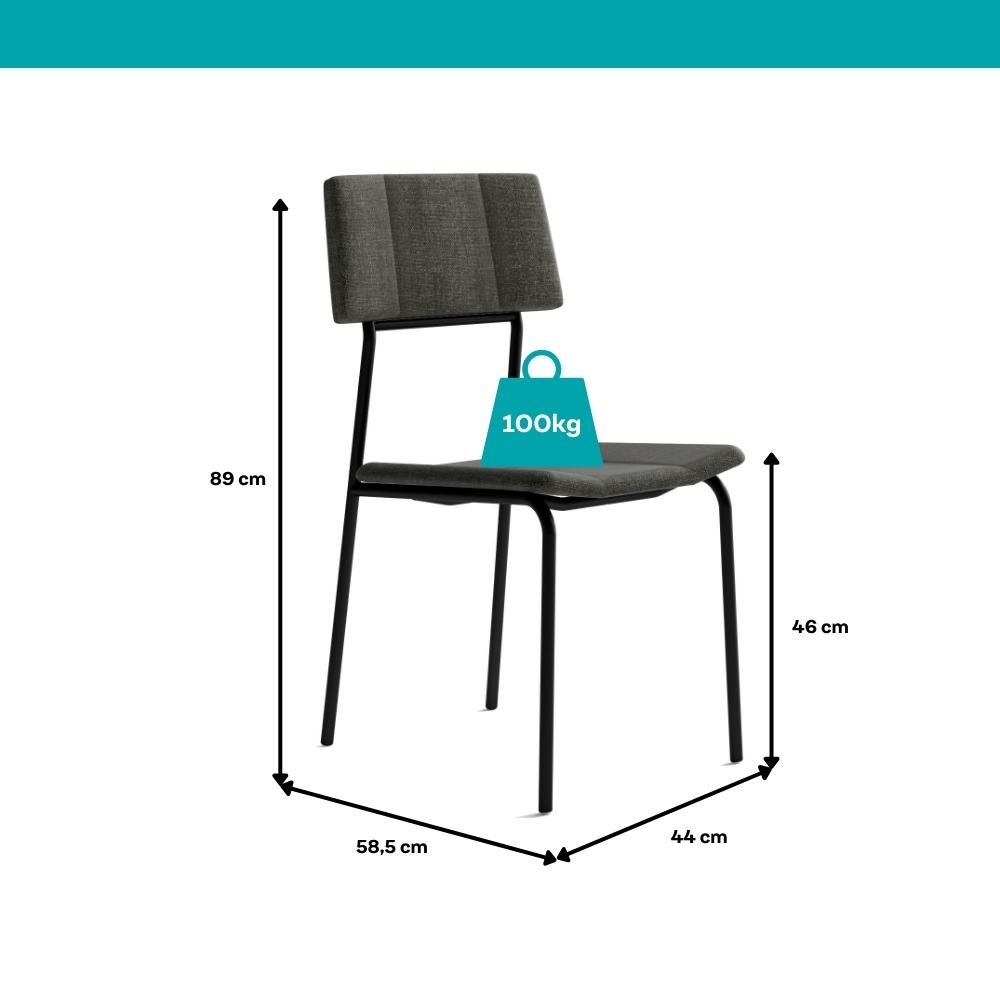 Conjunto Sala de Jantar 4 Cadeiras Londres Carraro Nogal