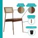 Conjunto Sala de Jantar 4 Cadeiras Margarida Carraro Nogal