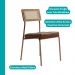 Conjunto Sala de Jantar 4 Cadeiras Margarida Carraro Nogal
