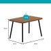 Conjunto Sala de Jantar 4 Cadeiras Monte Carlo Carraro Nogal e Preto