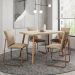Conjunto Sala de Jantar 4 Cadeiras Monte-Carlo Carraro Pet Ros
