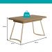 Conjunto Sala de Jantar 4 Cadeiras Montelouro Carraro Carvalho Dourado