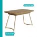 Conjunto Sala de Jantar 4 Cadeiras Montelouro Carraro Carvalho Dourado