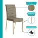 Conjunto Sala de Jantar 4 Cadeiras Montelouro Carraro Carvalho Dourado