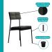Conjunto Sala de Jantar 4 Cadeiras Nairobi Carraro Nogal