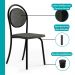 Conjunto Sala de Jantar 4 Cadeiras Nolita Carraro Fre/Pre/Gra