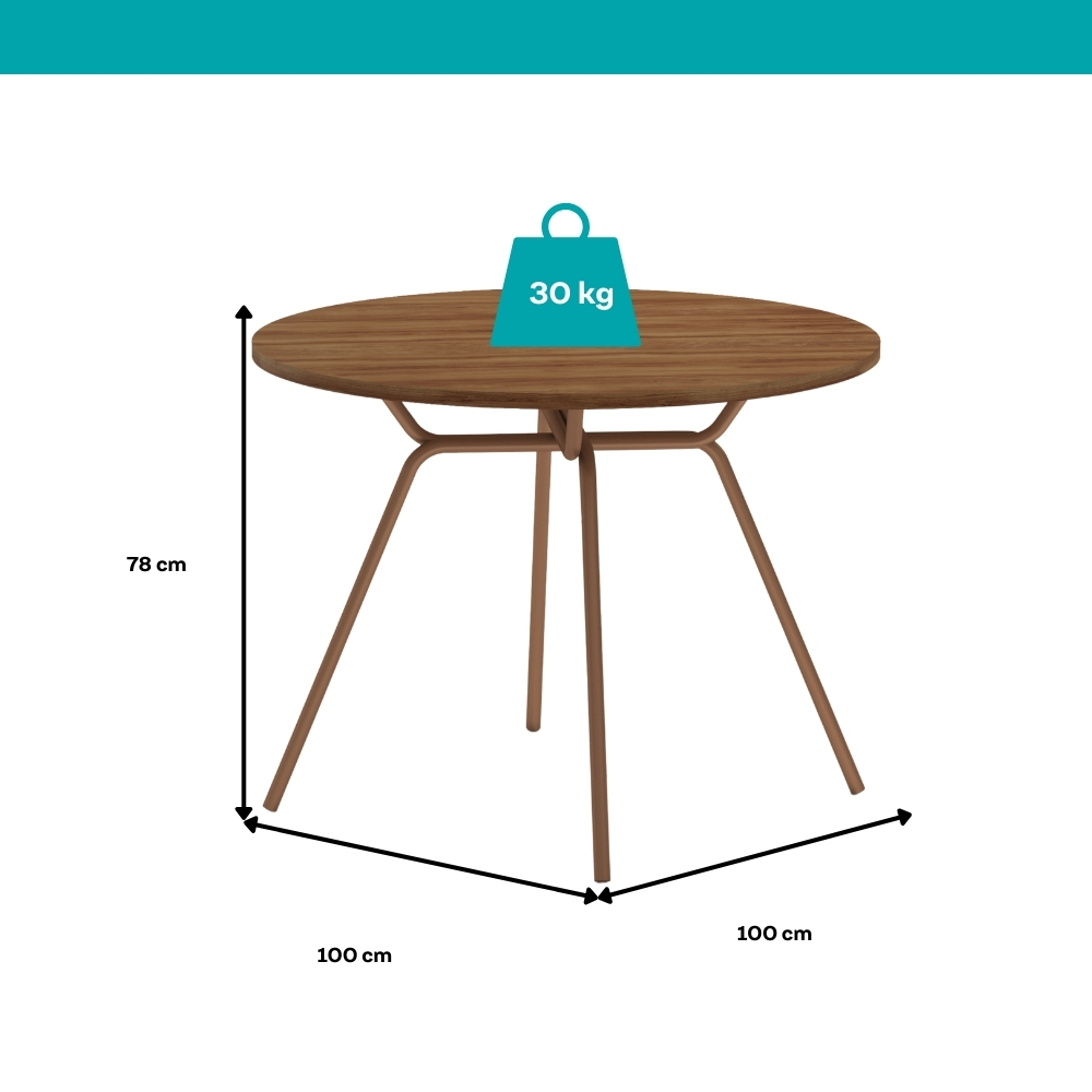 Conjunto Sala de Jantar 4 Cadeiras Nolita Carraro Fre/Ros/Are