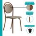 Conjunto Sala de Jantar 4 Cadeiras Nolita Carraro Fre/Ros/Are
