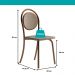 Conjunto Sala de Jantar 4 Cadeiras Nolita Carraro Fre/Ros/Are
