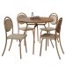 Conjunto Sala de Jantar 4 Cadeiras Nolita Carraro Fre/Ros/Are