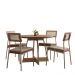 Conjunto Sala de Jantar 4 Cadeiras Paraíso Carraro Nogal