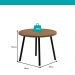 Conjunto Sala de Jantar 4 Cadeiras Piemonte Carraro Nogal e Preto