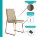 Conjunto Sala de Jantar 4 Cadeiras Piemonte Carraro Petra e Rosê