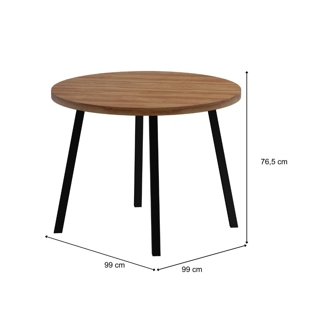 Conjunto Sala de Jantar 4 Cadeiras Roman Carraro Nog Pre