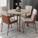 Conjunto Sala de Jantar 4 Cadeiras Roman Carraro Petra e Rosê