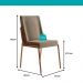 Conjunto Sala de Jantar 4 Cadeiras Roman Carraro Petra e Rosê
