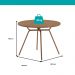 Conjunto Sala de Jantar 4 Cadeiras San Francisco Carraro