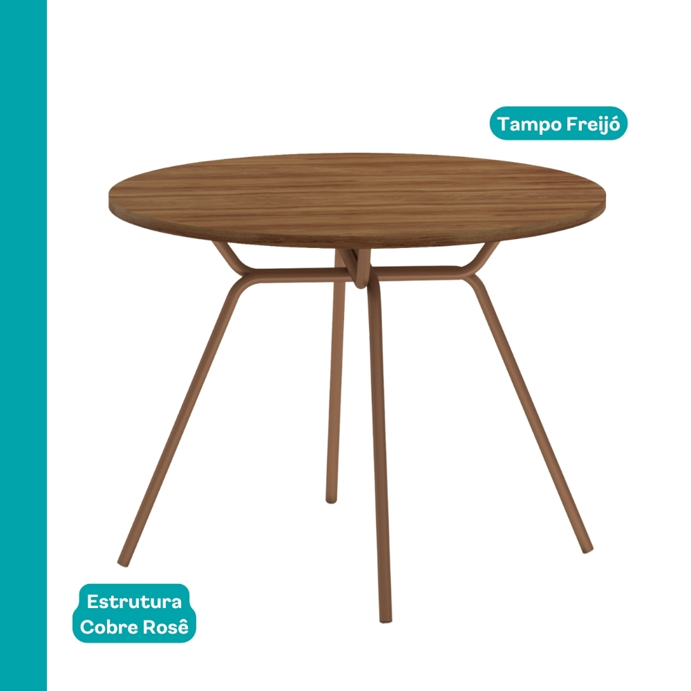 Conjunto Sala de Jantar 4 Cadeiras San Francisco Carraro