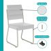 Conjunto Sala de Jantar 4 Cadeiras San Francisco Carraro Prata
