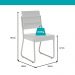 Conjunto Sala de Jantar 4 Cadeiras San Francisco Carraro Prata