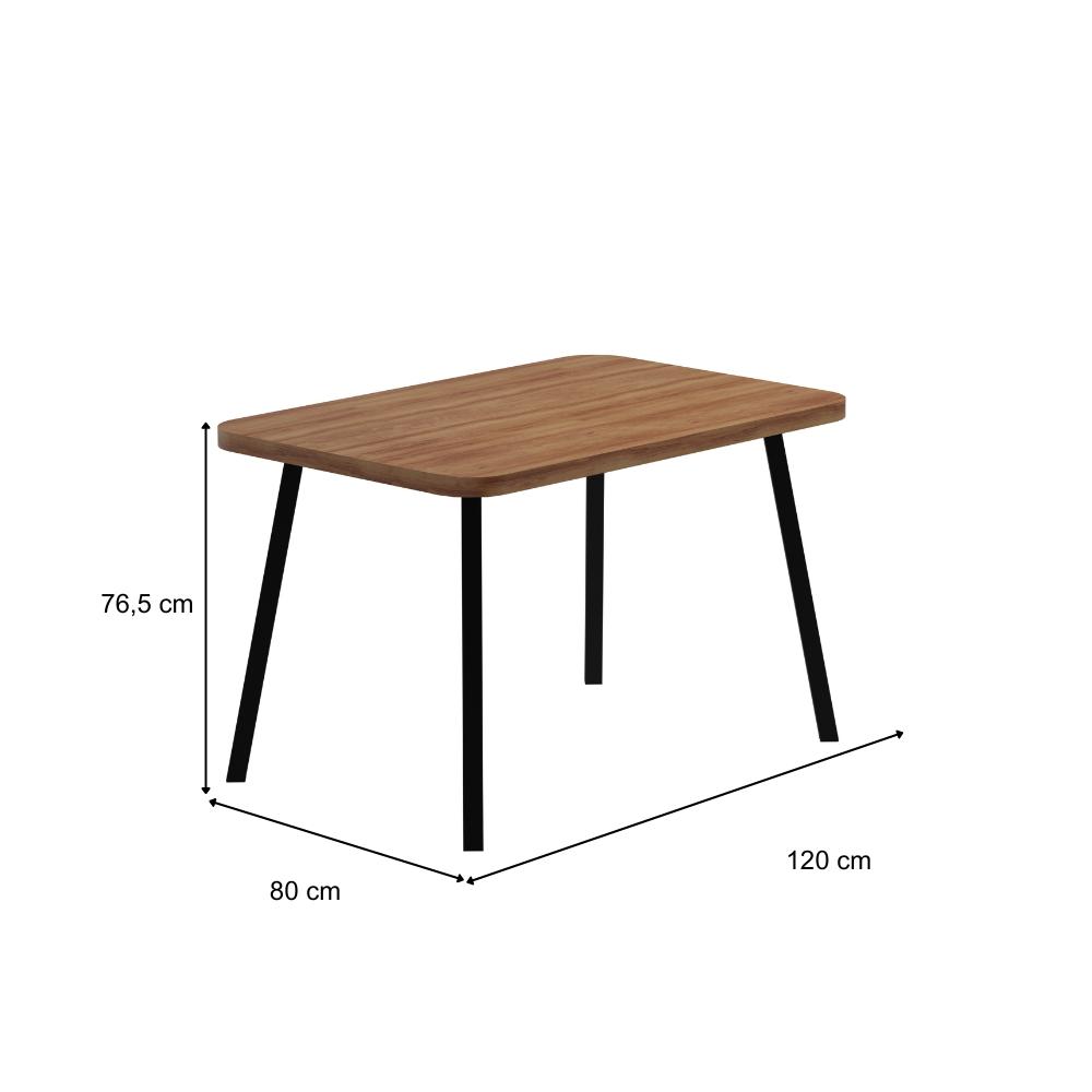 Conjunto Sala de Jantar 4 Cadeiras San Lorenzo Carraro Nog Pre