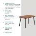 Conjunto Sala de Jantar 4 Cadeiras San Lorenzo Carraro Nog Pre