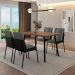 Conjunto Sala de Jantar 4 Cadeiras San Lorenzo Carraro Nog Pre