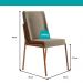 Conjunto Sala de Jantar 4 Cadeiras San Lorenzo Carraro Pet Ros