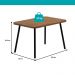 Conjunto Sala de Jantar 4 Cadeiras Seattle Carraro Nogal