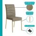 Conjunto Sala de Jantar 4 Cadeiras Servian Carraro Carvalho Dourado