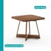Conjunto Sala de Jantar 4 Cadeiras Seul Carraro Nogal