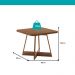 Conjunto Sala de Jantar 4 Cadeiras Seul Carraro Nogal
