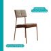 Conjunto Sala de Jantar 4 Cadeiras Sydney Carraro Nogal