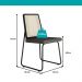 Conjunto Sala de Jantar 4 Cadeiras Trento Carraro Nogal e Preto