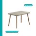Conjunto Sala de Jantar 4 Cadeiras Trento Carraro Petra e Rosê