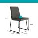 Conjunto Sala de Jantar 4 Cadeiras Treviso Carraro Nogal e Preto