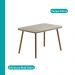 Conjunto Sala de Jantar 4 Cadeiras Treviso Carraro Petra e Rosê
