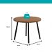 Conjunto Sala de Jantar 4 Cadeiras Varese Carraro Nogal e Preto